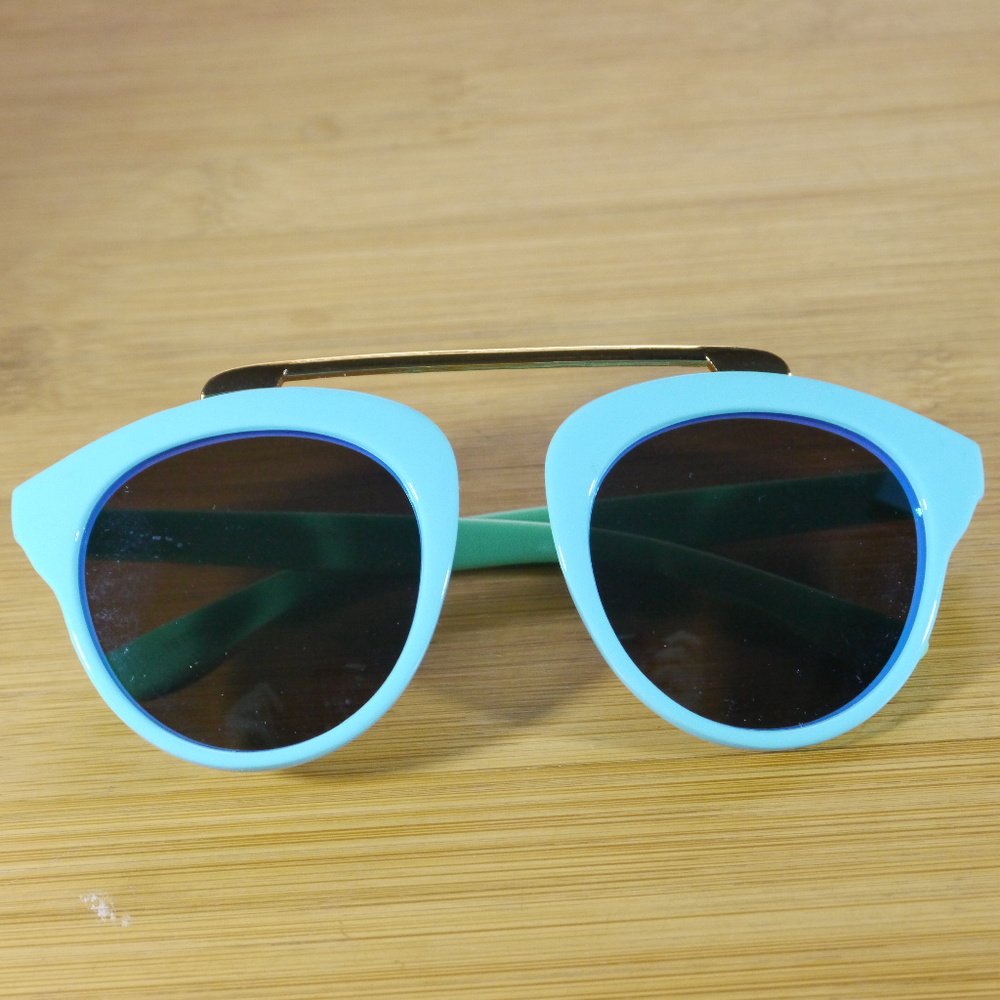 Kid's Pilot Sunglasses UV 400 Protection BlueGreen